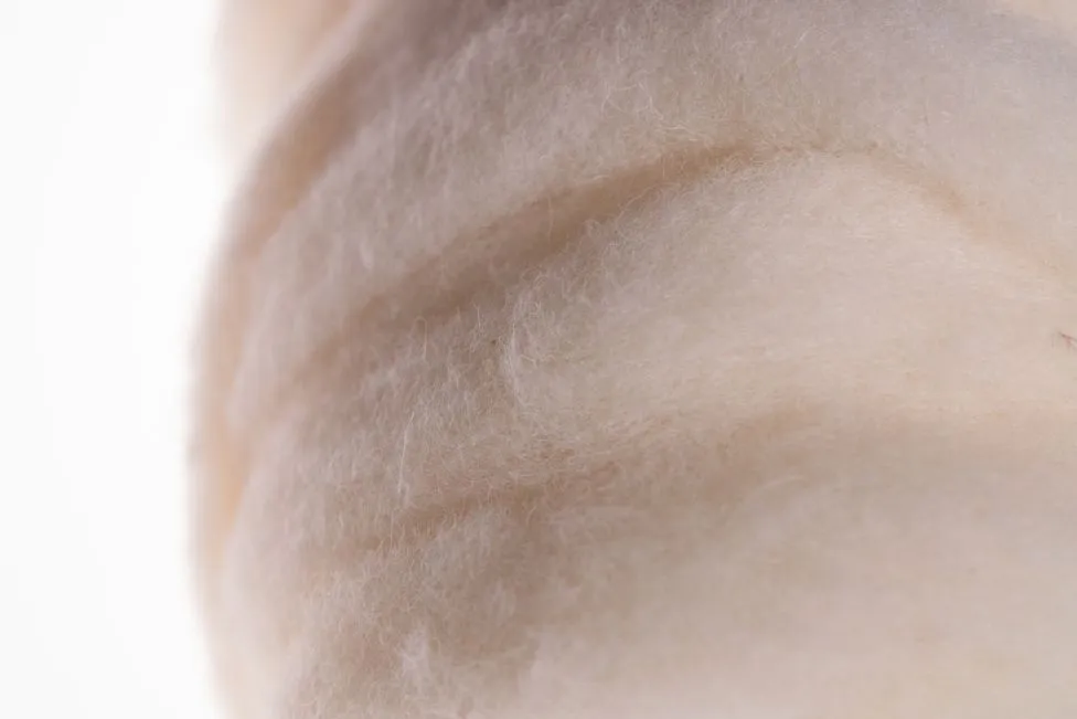 Fibre di lana naturale
